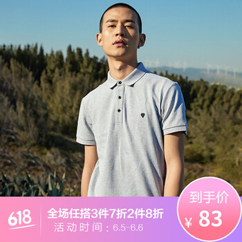 斯得雅（STAVA） 短袖 男士T恤 灰色 