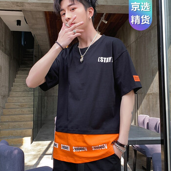 恒潮（HengChao） 短袖 男士T恤 MD9119黑色 