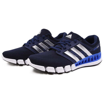 阿迪達(dá)斯（Adidas）跑步鞋EF2662/男款深藍(lán)白 40