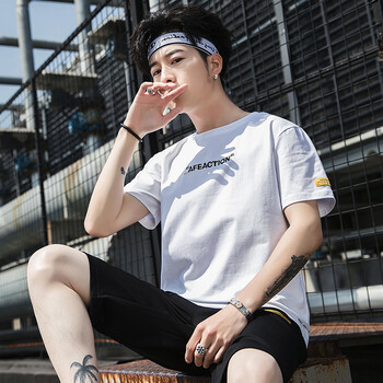 AEMAPE 短袖 男士T恤 白色TZ1012 