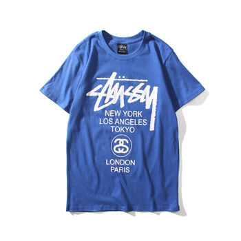 佰可衣（BAICLOTHING） 短袖 男士T恤 藍(lán)色02# 