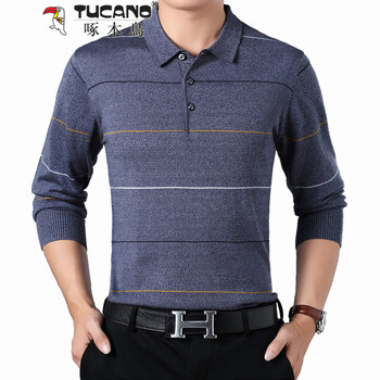 啄木鳥（TUCANO） 長袖 男士T恤 灰色Z001T3175 S，XL，L，XXL，M