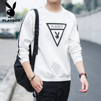 花花公子（PLAYBOY） 短袖 男士T恤 20171白色 