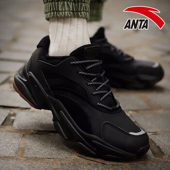 安踏（ANTA）跑步鞋-7黑（革面加絨） 39，40.5，40，41，42.5，42，43，44.5