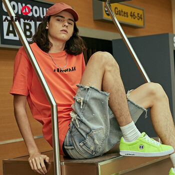 AIRWALK 短袖 男士T恤 橘色 
