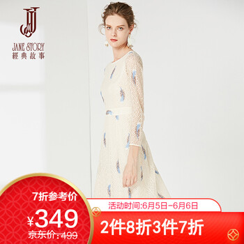 春裝連衣裙加大碼蕾絲