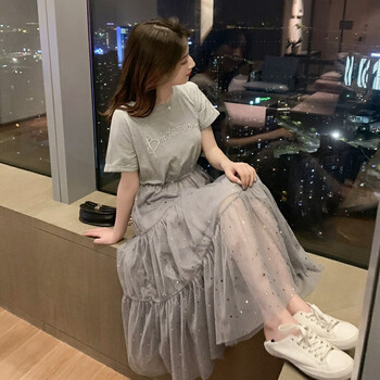 凡淑 純色，字母 立體裁剪 連衣裙