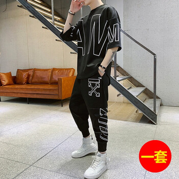 賓克萊 短袖 男士T恤 黑色(短袖長(cháng)褲) 