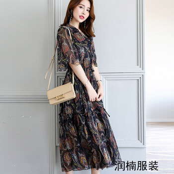 個(gè)性印花連衣裙，打造優(yōu)雅小臉
