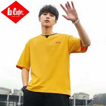 Lee Cooper 短袖 男士T恤 3025黃色 