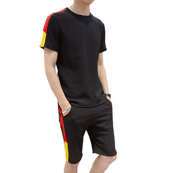 悍馬軍工（HUMMER ARMY） 短袖 男士T恤 黑色5分褲款 