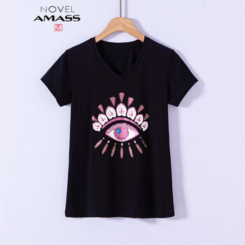 元素,流行,刺繡,眼睛,趨勢,新款,樣式