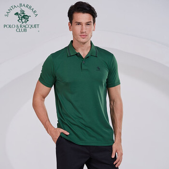 圣大保羅（POLO&RACQUET CLUB） 短袖 男士T恤 綠色P7 