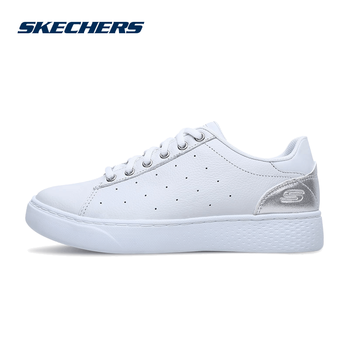 斯凱奇（Skechers）板鞋白色/銀色/WSL 35