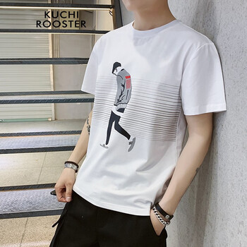KUCHI ROOSTER 短袖 男士T恤 8067白色 