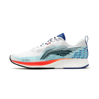 李寧（LI-NING）跑步鞋標(biāo)準(zhǔn)白/晶藍(lán)色/水晶藍(lán)ARBP037-5 