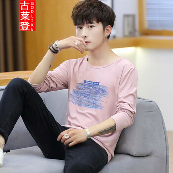 古萊登（GODLIKE） 長袖 男士T恤 亂紋粉 XL，L，XXXL，XXL，M