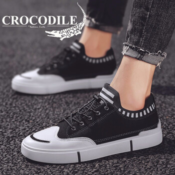 鱷魚恤（CROCODILE）男士黑色布面 42