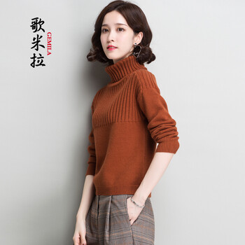 堆堆領(lǐng)毛衣女短款寬松