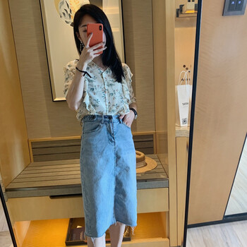 修身高腰短裙，微胖妹子的福音！