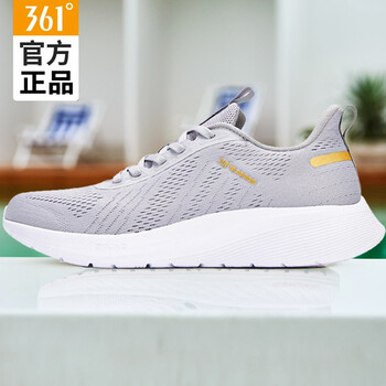 361度跑步鞋太空灰/皇冠金 