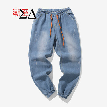 SD 直筒褲 商務(wù)休閑 男士牛仔褲