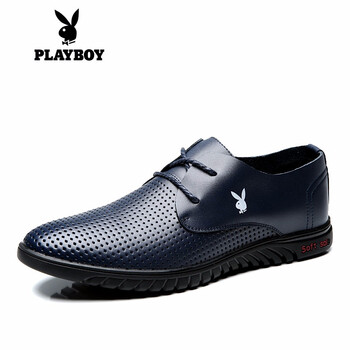花花公子（PLAYBOY ESTABLISHED 1953）男士藍色(透氣款) 