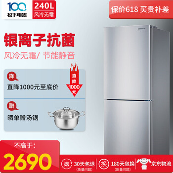 松下（Panasonic） NR-EB24WSP-S 雙門 冰箱