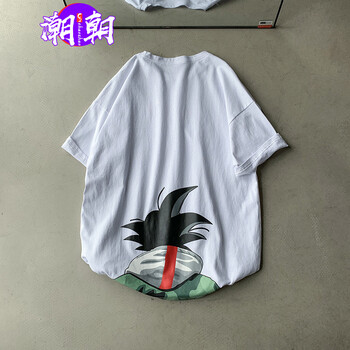 C2潮朝（C2 CHAOZHAO） 短袖 男士T恤 白綠色 