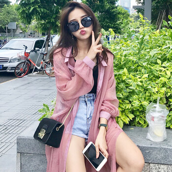 翻領長袖外套，微胖妹子的青春風
