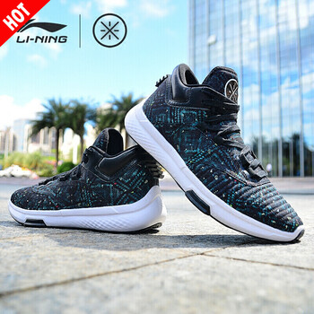 李寧（LI-NING）籃球鞋標(biāo)準(zhǔn)白／標(biāo)準(zhǔn)黑/野菜綠 42