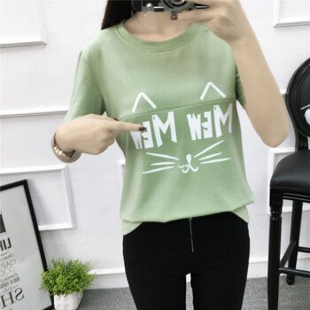 印花短袖上衣，拯救你的少女心