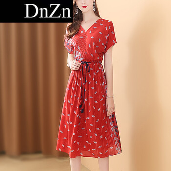 氣質(zhì)印花連衣裙，打造優(yōu)雅小女人