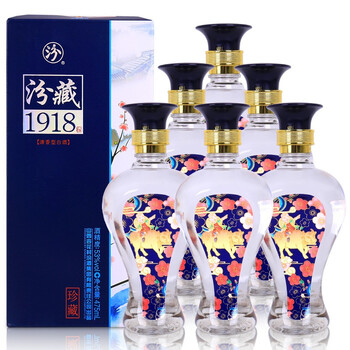 汾53%Vol.375mL-500mL，475ml/瓶 清香型，清香