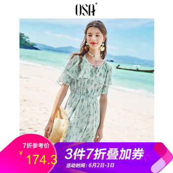 元素,樣式,新款,流行,綠色,趨勢,裙子,雪紡