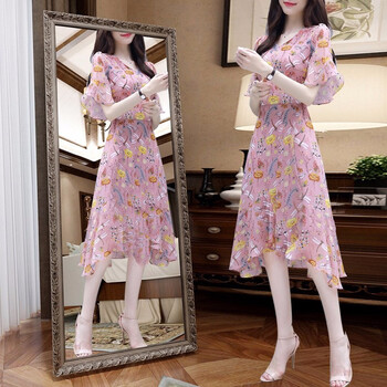 素曼（ZROUMAAN） 碎花 繡花 連衣裙