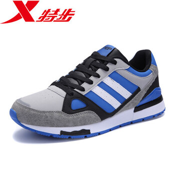 特步（XTEP）跑步鞋藍(lán)灰 