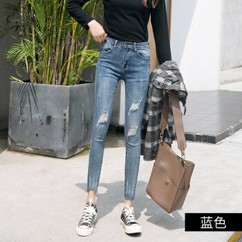 百搭高腰牛仔褲，微胖女生的福音