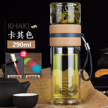 老爸了，雙層隔熱防燙玻璃杯