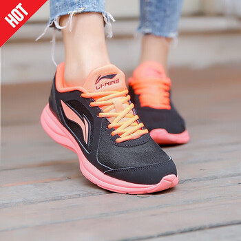 李寧（LI-NING）跑步鞋-1黑/熒光柔橙 35，36，37.5，37，38，35.5