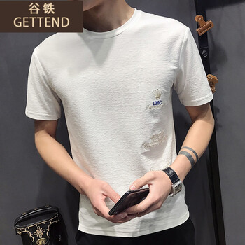 谷鐵（GETTEND） 長袖 男士T恤 白色（預(yù)售訂金聯(lián)系客服補(bǔ)尾款） 
