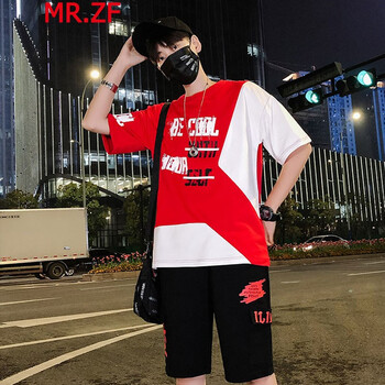 MR.ZF 短袖 男士T恤 紅色 