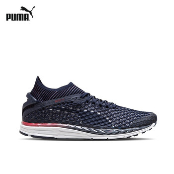 彪馬（PUMA）跑步鞋粗呢藍(lán)-綢緞紅-彪馬白 04 