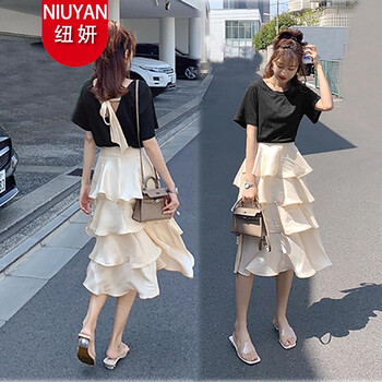 紐妍（NIUYAN） 純色 綁帶 連衣裙