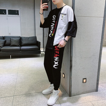 德萊文（Delewen） 五分袖 男士T恤 TZ67黑色 