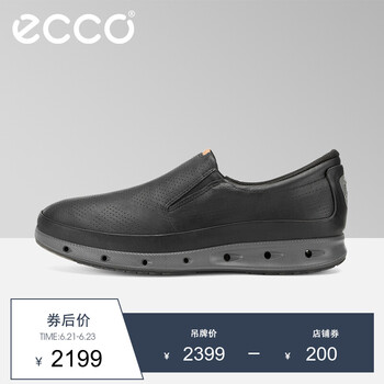 愛步（ECCO）男士黑色83135451052 39