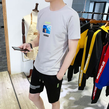 碧恩斯（BIENSI） 短袖 男士T恤 108灰色 