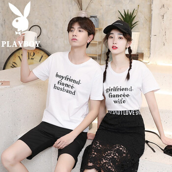 花花公子（PLAYBOY） 短袖 男士T恤 9016女套裝 