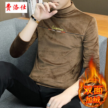 費(fèi)洛仕（FIOOSU） 長(zhǎng)袖 男士T恤 967卡其 