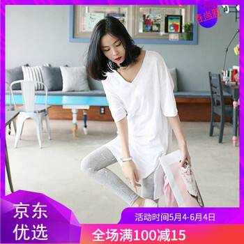 圓領(lǐng)短袖寬松上衣，打造清爽小臉